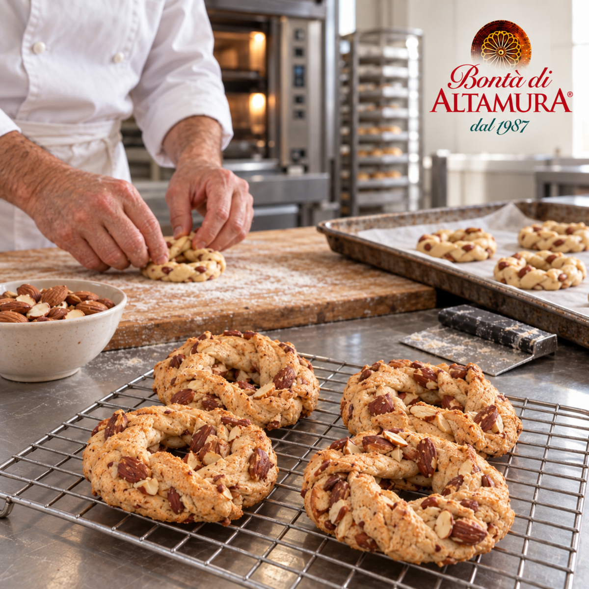 Taralli Alle Mandorle Prodotto Da Forno Artigianale 2 Kg