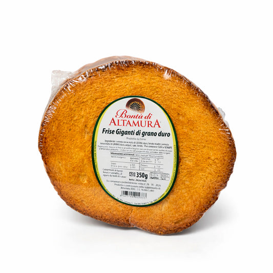Frise pugliesi giganti con farina di grano duro confezione 350 gr
