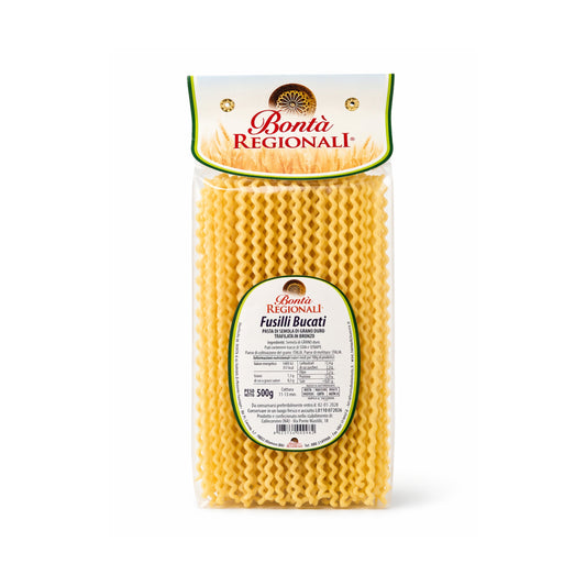 Fusilli bucati di semola di grano duro confezione da 500 gr