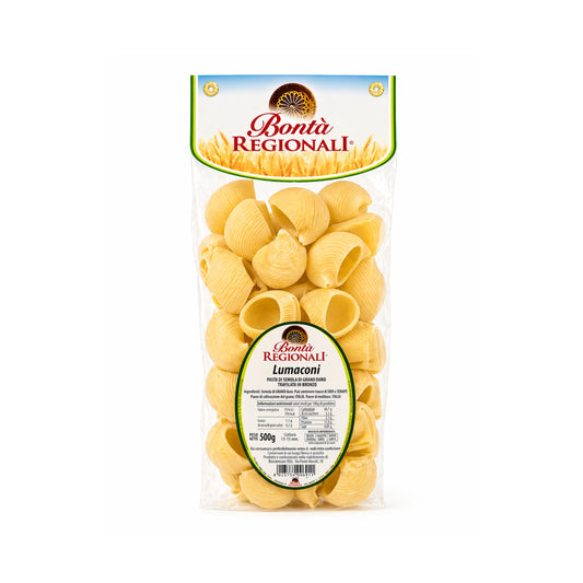 Lumaconi di semola di grano duro confezione da 500 gr