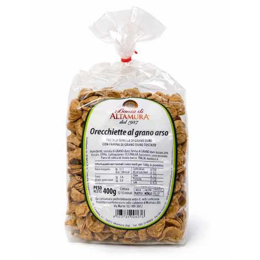Pasta di semola di grano duro Orecchiette al grano arso confezione da 400 gr