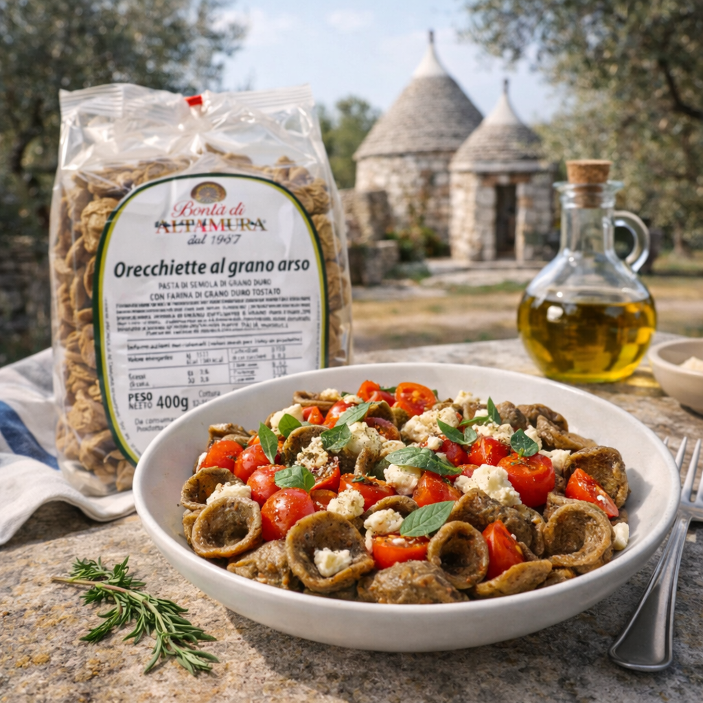 Pasta di semola di grano duro Orecchiette al grano arso confezione da 400 gr