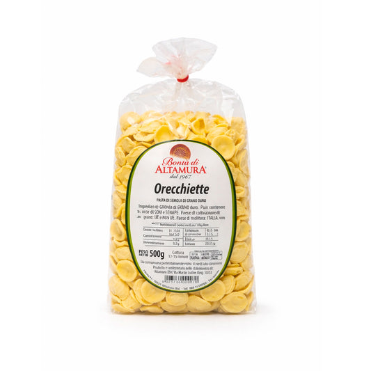 Pasta di semola di grano duro Orecchiette confezione 500 gr