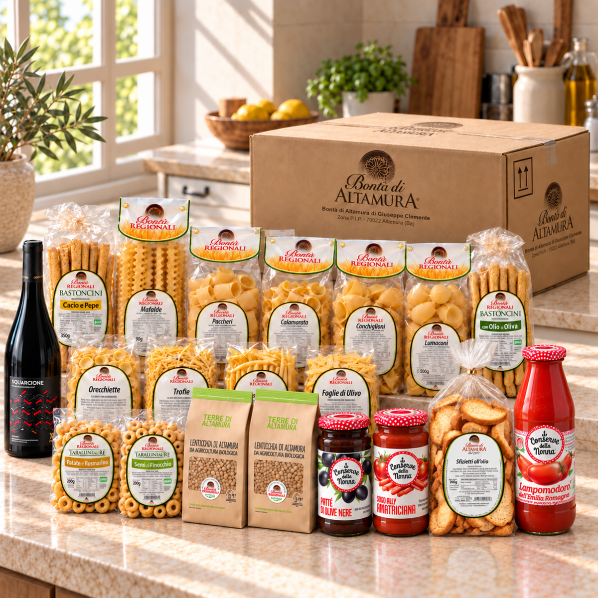 Cesto Gastronomico Natalizio Il Viaggio del Gusto 20Pz