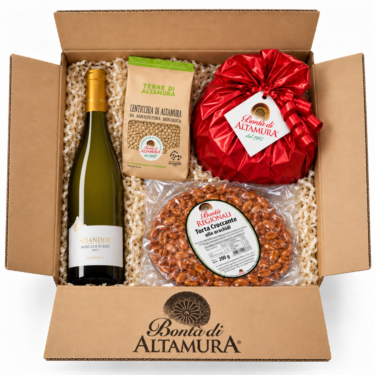 Cesto Natalizio Gourmet Il Brindisi Delle Feste 4Pz