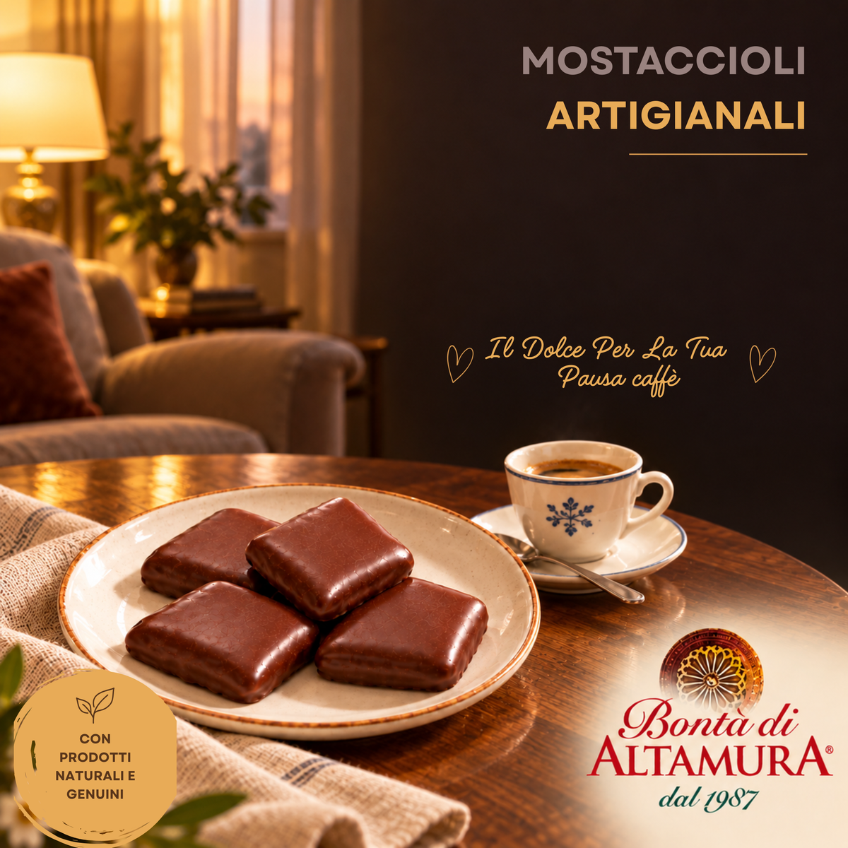 Mostaccioli Dolce Tradizionale Da Forno Al Cacao 2Kg