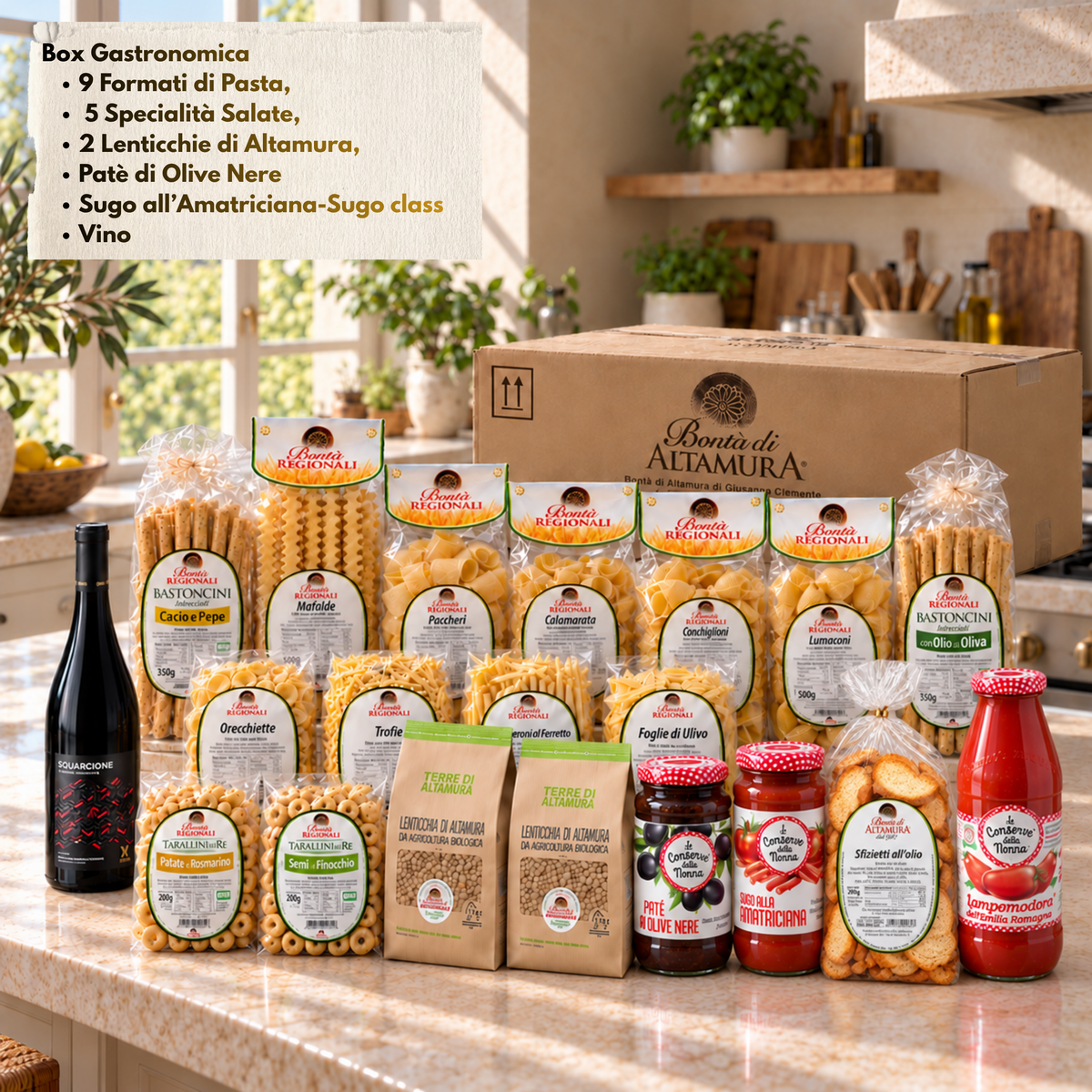 Cesto Gastronomico Natalizio Il Viaggio del Gusto 20Pz