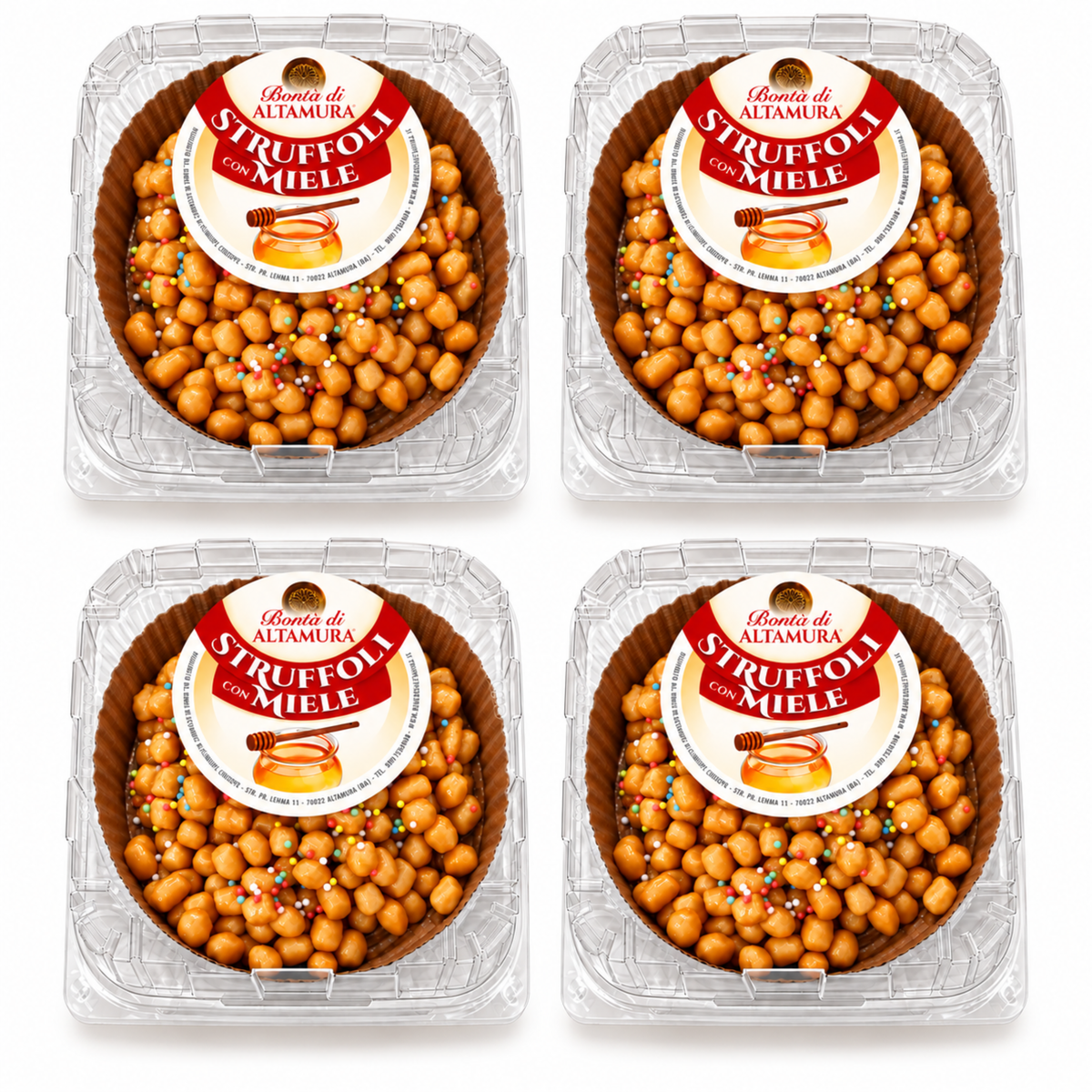Struffoli Con Miele Dessert Artigianale Confezione 250 Gr