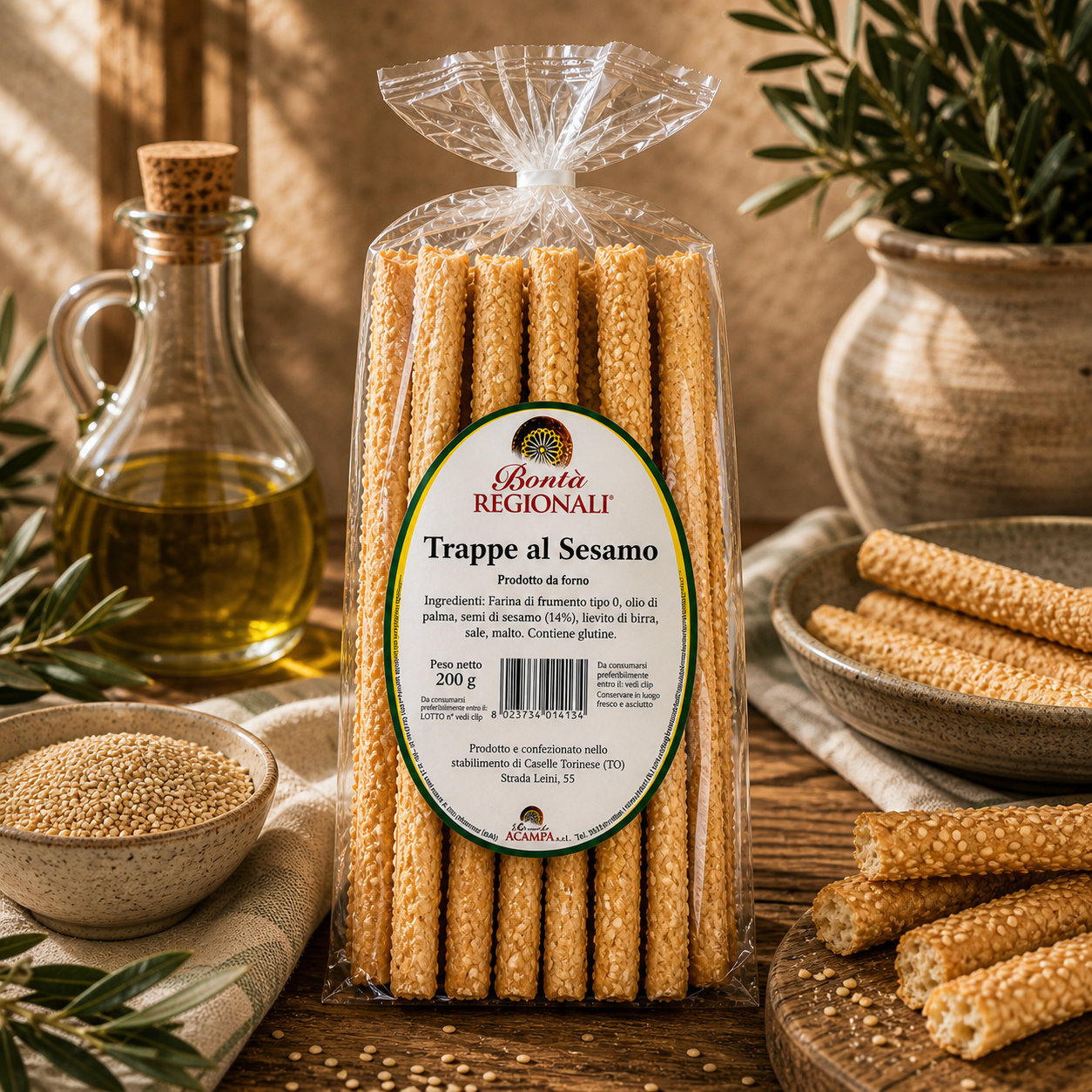 Trappe al sesamo confezione da 200 gr