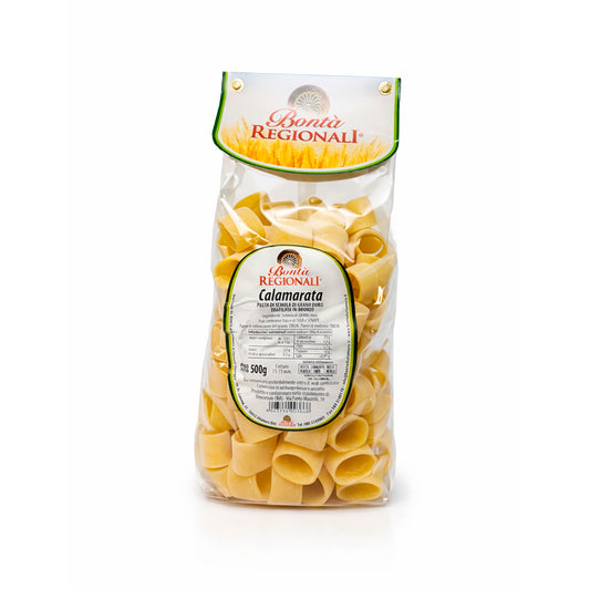 Pasta di semola di grano duro Calamarata confezione da 500 gr