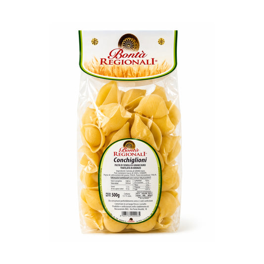 Conchiglioni di semola di grano duro confezione da 500 gr