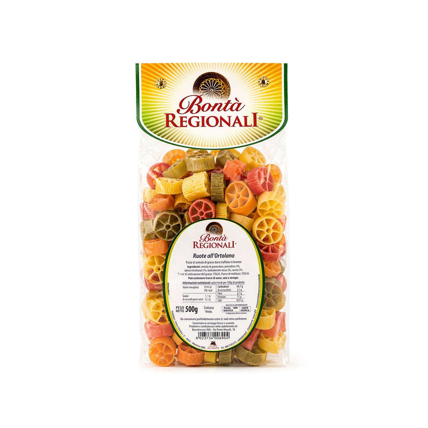 Ruote all'ortolana confezione da 500 gr