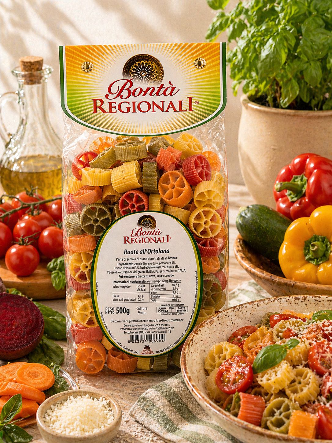 Ruote all'ortolana confezione da 500 gr
