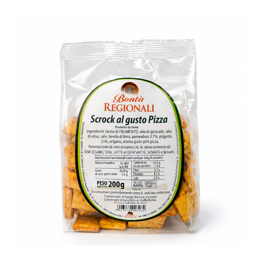 Croccantelle scrock alla pizza confezione da 200 gr