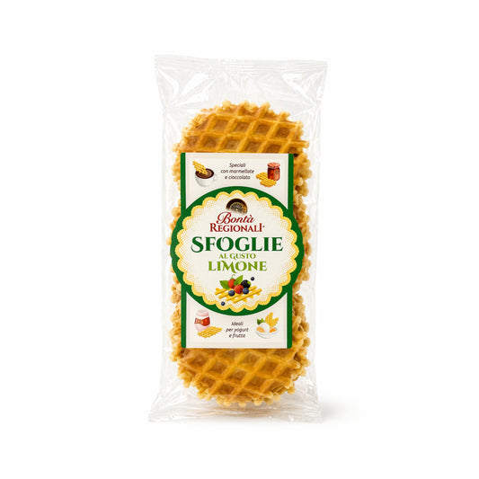 Sfoglie al gusto limone confezione da 180 gr