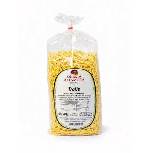 Pasta di semola di grano duro Trofie confezione da 500gr