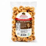Tarallini dolci al vino bianco taralli pugliesi confezione da 200 gr